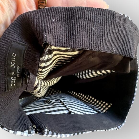 Rag & Bone Simone Zip Pocket Gingham Pants - Picture 6 of 9